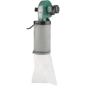 grizzly industrial g0944-1-1/2 hp wall-mount dust collector with canister filter