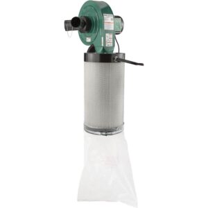 Grizzly Industrial G0944-1-1/2 HP Wall-Mount Dust Collector with Canister Filter