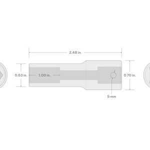 TEKTON 3/8 Inch Drive x 10 mm Deep 6-Point Impact Socket | SID13110