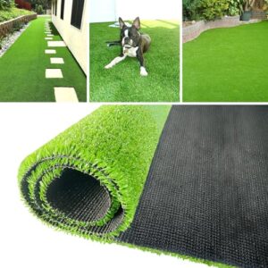 lvbao artificial grass turf 3ftx10ft (30 square ft) runner rug synthetic grass pet carpet 0.5" pile height for outside patio garden lawn balcony landscape dog