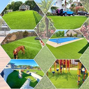 LVBAO Artificial Grass Turf 3FTX10FT (30 Square FT) Runner Rug Synthetic Grass Pet Carpet 0.5" Pile Height for Outside Patio Garden Lawn Balcony Landscape Dog