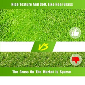 LVBAO 3x5 Feet (15 Square FT) Premium Synthetic Artificial Grass Turf Rug Mat Lawn Dog Grass Mat for Patio Balcony Garden Lawn Landscape Decorations