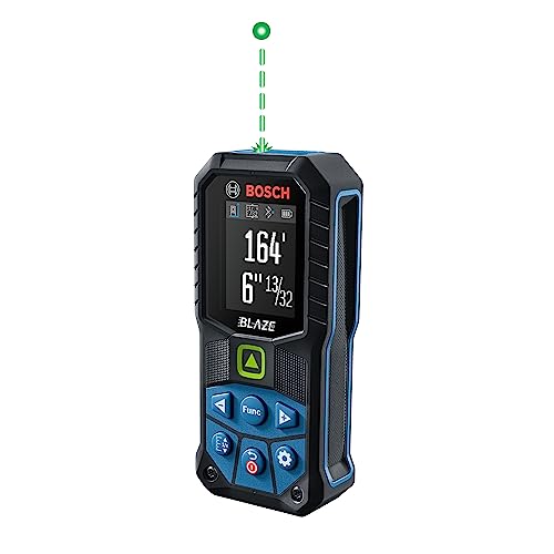 BOSCH GLM165-27CGL 165' Blaze™ Ergonomic Cordless Green Laser Measure w/Bluetooth