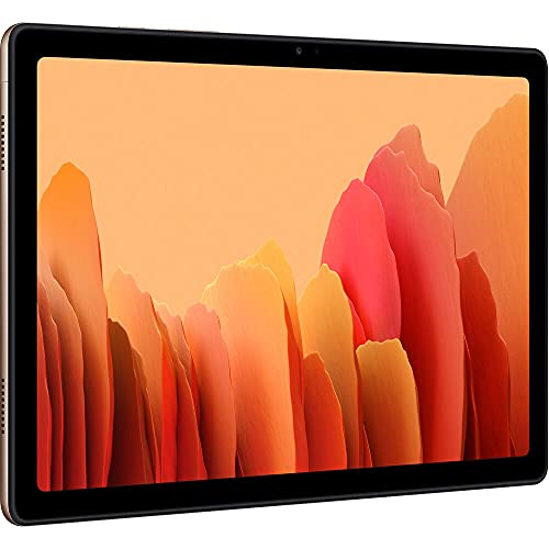 SAMSUNG Galaxy Tab A7 10.4-inch (2000x1200) Display Wi-Fi Only Tablet, Snapdragon 662, 3GB RAM, Bluetooth, Dolby Atmos Audio, 7040mAh Battery, Android 10 OS w/Mazepoly Accessories (64GB, Gold)