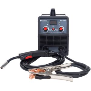 amico mig-130a, 130-amp flux cored dc inverter welder, 115/230v dual voltage, 80% duty cycle, pro. welding machine.