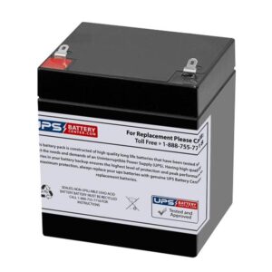 upsbatterycenter® replacement battery for firman 3300 watt w03083 generator - 12v 5ah, f1 terminals