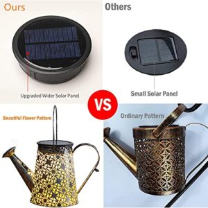 VOOKRY Solar Watering Can Lights, Large Hanging Solar Lantern Waterproof Outdoor Garden Decor for Yard Porch Landscape Patio Gardening Housewarming Gifts for Mom Women Grandma Birthday