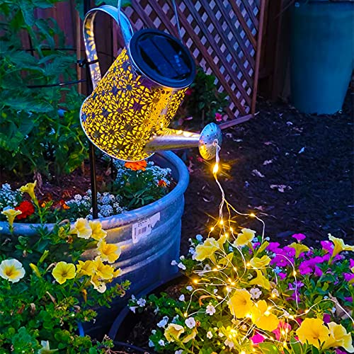 VOOKRY Solar Watering Can Lights, Large Hanging Solar Lantern Waterproof Outdoor Garden Decor for Yard Porch Landscape Patio Gardening Housewarming Gifts for Mom Women Grandma Birthday