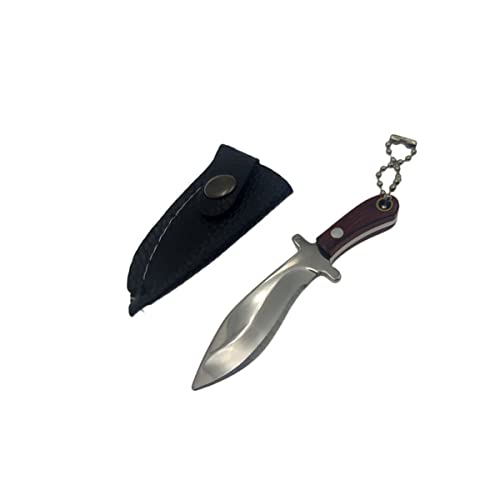 Epichao 2pcs Sword Stainless Steel Portable Mini Pocket Knife Small Keychain Knife Tiny Box Cutter Tools