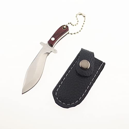 Epichao 2pcs Sword Stainless Steel Portable Mini Pocket Knife Small Keychain Knife Tiny Box Cutter Tools