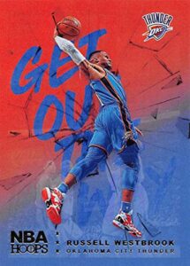 2018-19 nba hoops get out the way holo #1 russell westbrook oklahoma city thunder official panini basketball card