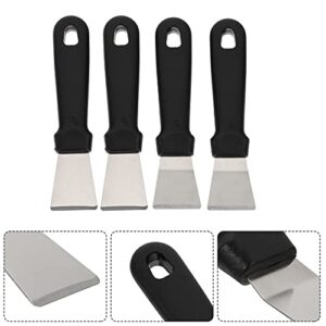 SOLUSTRE 4pcs Refrigerator Ice Shovel Stainless Steel Ice Scraper Snow Removal Cleaning Freezer Frost Shovel Remover Scoop for Refrigerator Fridge Freezer