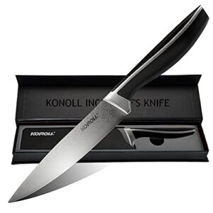 konoll utility knife 5-inch paring knife kitchen fruit knife high carbon stainless steel cutting knife