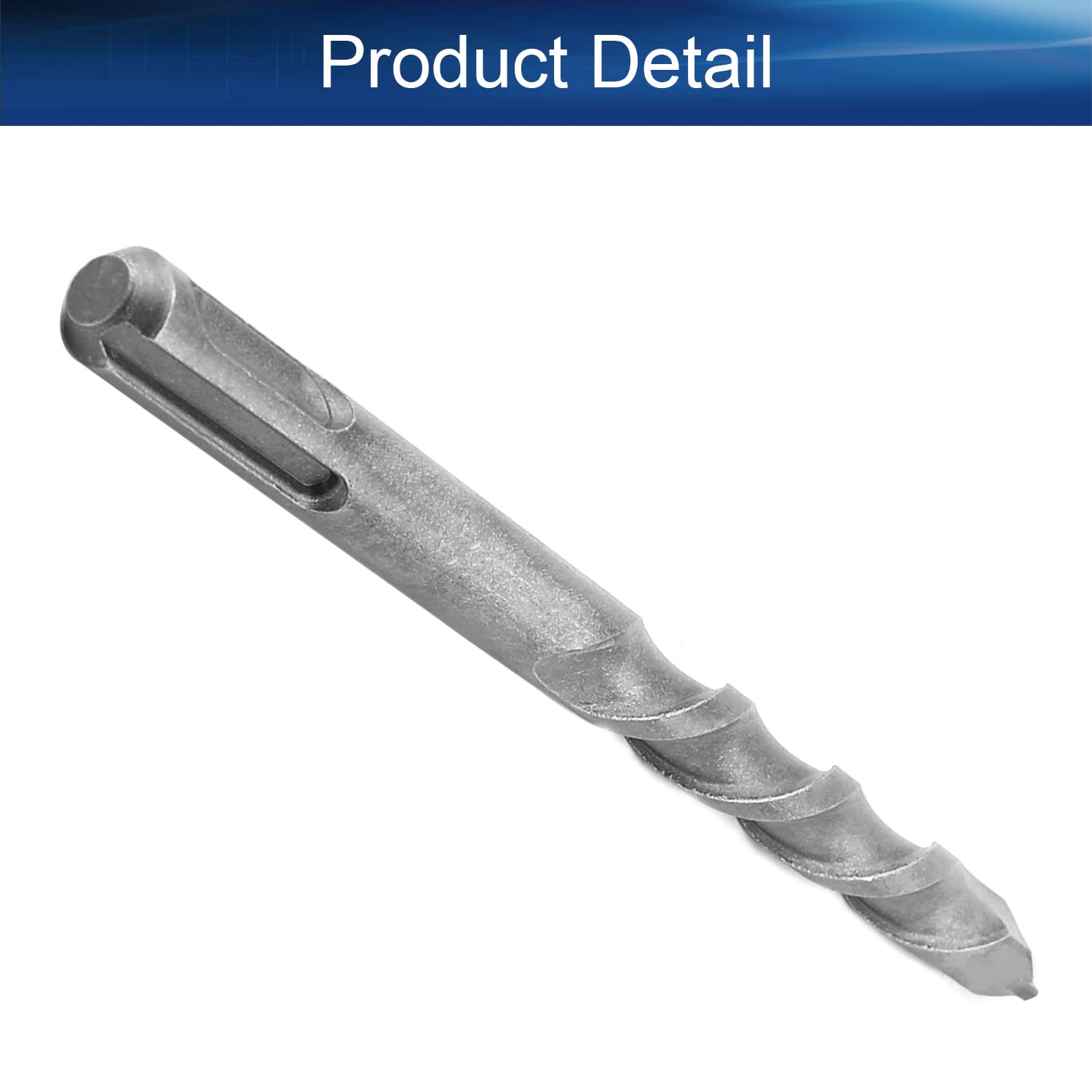 Auniwaig 12mm x 150mm Rotary Hammer Drill Bit, Masonry Drill Carbide Tipped Rotary Hammer Bit Round Shank, for SDS Impact Drill 1Pc