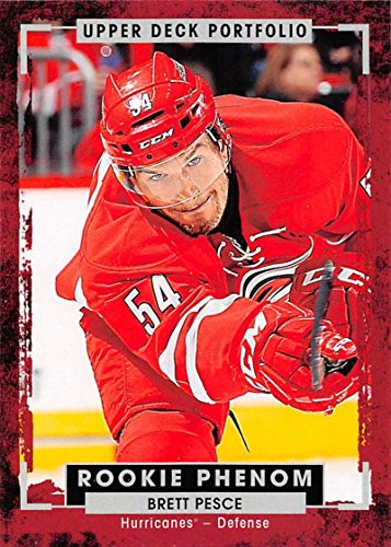 2015-16 Upper Deck Portfolio #203 Brett Pesce RC Rookie Card Carolina Hurricanes Hockey Card