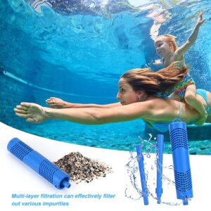 ACETOP Spa Mineral Stick 2 Pack Hot Tub Filter with 4 Months Lifetime Cartridge Universal for Spas Filters Swimming Pool Fish Pond (Blue)