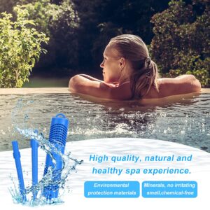ACETOP Spa Mineral Stick 2 Pack Hot Tub Filter with 4 Months Lifetime Cartridge Universal for Spas Filters Swimming Pool Fish Pond (Blue)