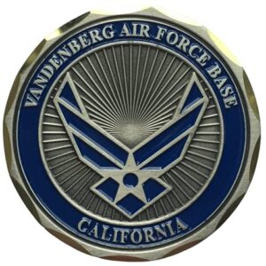 United States Air Force USAF Vandenberg Air Force Base Lompoc California Challenge Coin