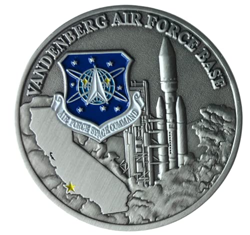 United States Air Force USAF Vandenberg Air Force Base Lompoc California Challenge Coin