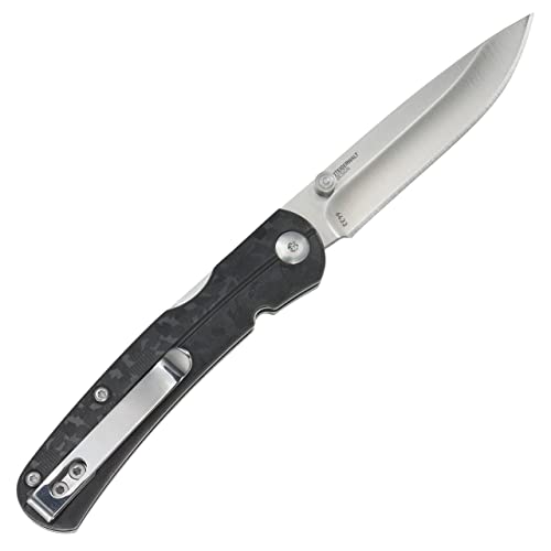 CRKT Kith EDC Folding Pocket Knife: Everyday Carry, Plain Edge Blade, Front Lock, Glass Reinforced Nylon Handle, Pocket Clip, 6433