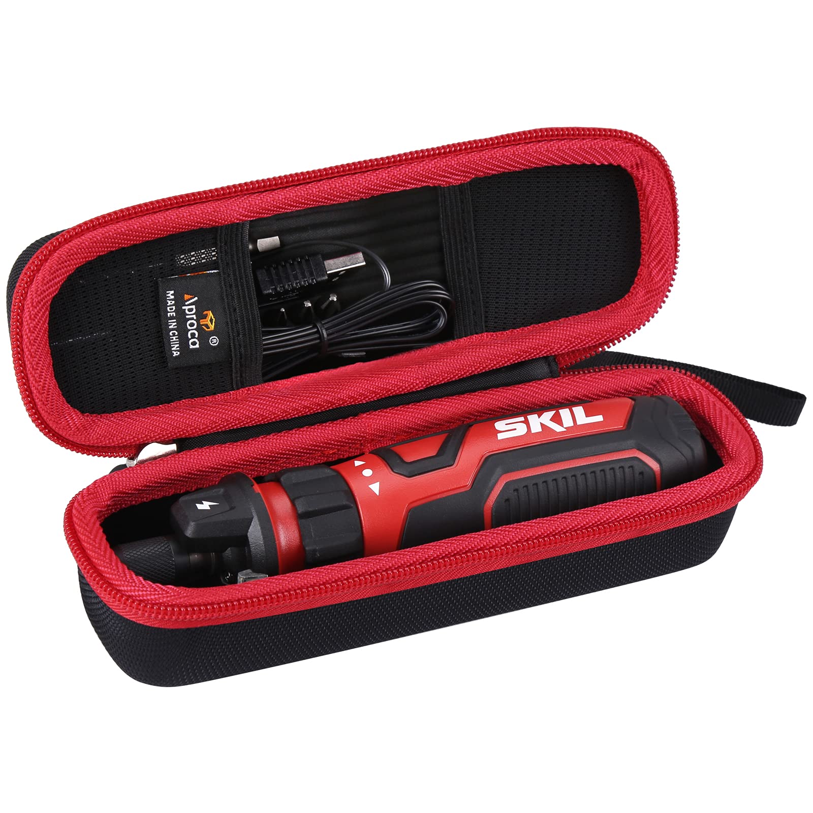 Aproca Hard Storage Travel Case, for SKIL Rechargeable 4V Cordless Screwdriver and Accessories