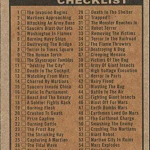 2012 Mars Attacks Heritage #55 Checklist Trading Card