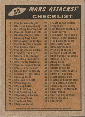 2012 Mars Attacks Heritage #55 Checklist Trading Card