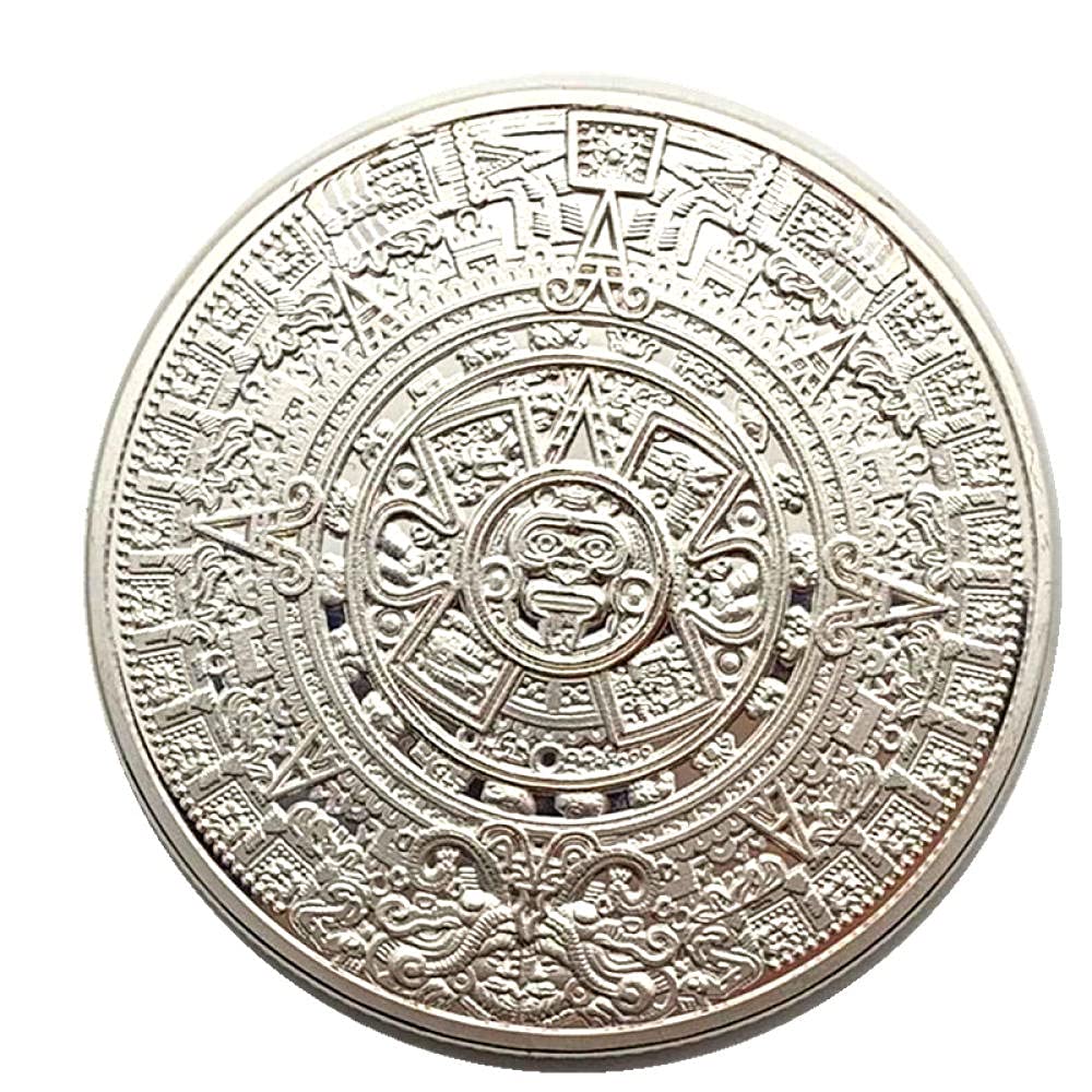 MKIOPNM Coin Collection Commemorative Coin Mexican Indian Craft Memorial Maya Coins Customized Gold Coin Badge Memorial Coin Fun Gifts for Collectors