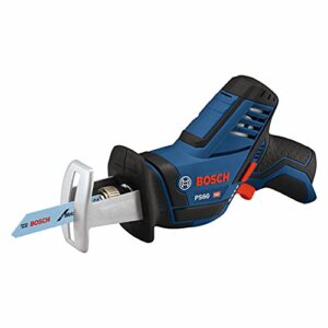 bosch ps60n 12v max pocket reciprocating saw (bare tool),blue