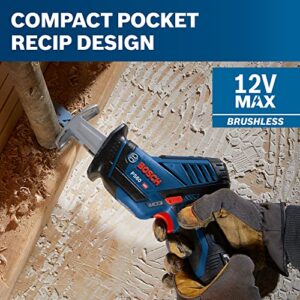 BOSCH PS60N 12V Max Pocket Reciprocating Saw (Bare Tool),Blue