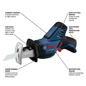 BOSCH PS60N 12V Max Pocket Reciprocating Saw (Bare Tool),Blue