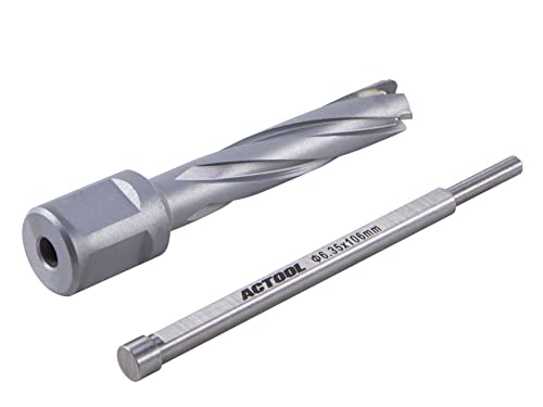 ACTOOL 1/2'' Diameter x 2'' Depth of Cut Carbide Tipped TCT ANNULAR Cutter with 3/4'' Weldon Shank