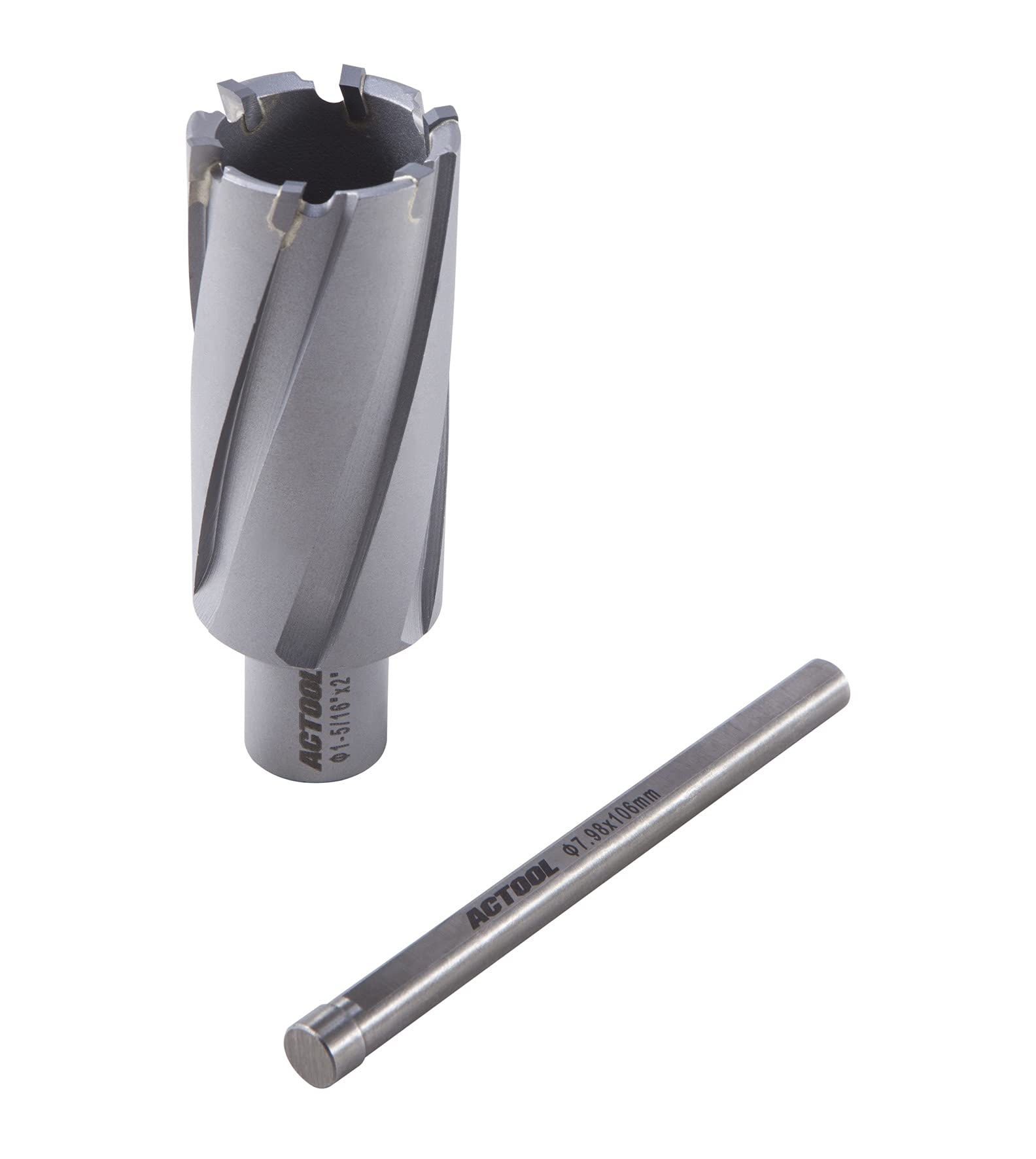 ACTOOL 1-5/16'' Diameter x 2'' Depth of Cut Carbide Tipped TCT ANNULAR Cutter with 3/4'' Weldon Shank