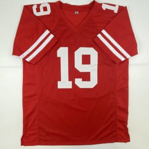 Autographed/Signed Deebo Samuel San Francisco Red Football Jersey JSA COA