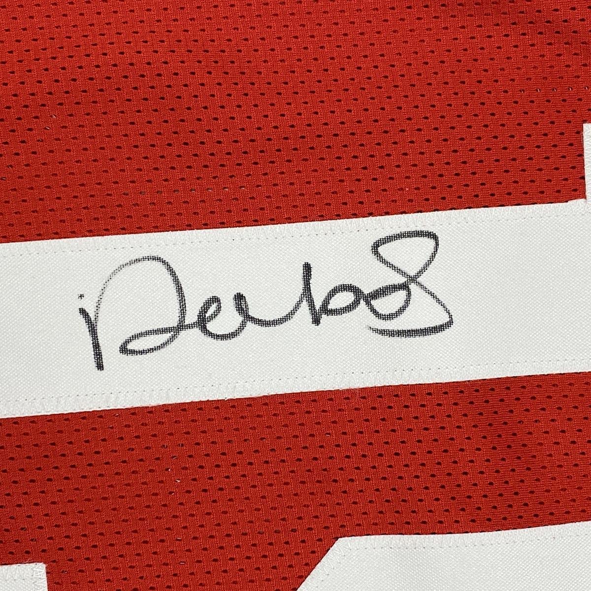 Autographed/Signed Deebo Samuel San Francisco Red Football Jersey JSA COA