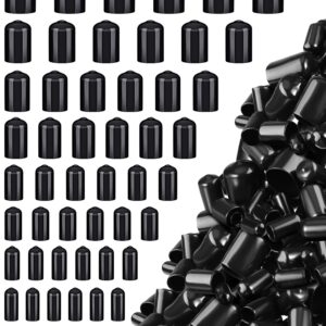 156 Pieces Rubber End Caps Flexible Rubber Caps for Bolts Screw Caps Thread Protectors Vinyl Caps Rubber Screw Covers in 9 Sizes from 2/25 to 4/5 Inch