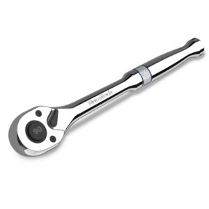 duratech 1/4-inch drive ratchet, 90-tooth quick-release ratchet wrench, reversible, chrome alloy made, full polished, gifts for men gifts for women gifts for dad