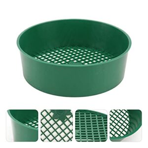 DOITOOL 5pcs Plastic Mesh Sieve Mesh Filter Sifter Plastic Garden Sieve Dirt Sieve Soil Sifting Pan Compost Sifter Screen Mesh Garden Sieve Sand Sifter Sieves Beach Shaker Automatic Child