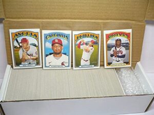 2021 topps heritage baseball card compete base set 1-400 (399 cards, 216 not printed)