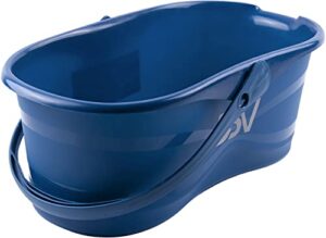 dsv standard professional 3.2 gallon (12l) cleaning bucket | pour spout & comfort-grip handle | wash bucket ideal for squeegees and washers up to 17inch length | household cleaning supplies