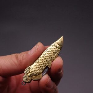 Epichao Fish Shape Golden Stainless Steel Mini Knife Pocket Folding Knife Tiny Thumb Multitool Small Keychain Knife