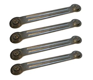 patio glider replacement bearing bracket rocker arm hardware repair kit for outdoor and indoor furniture adirondack chair - 9" length - 4 pack