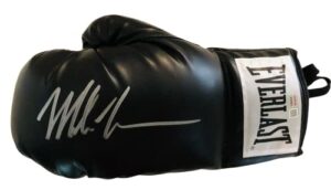 mike tyson signed autograph boxing glove black tristar authentic certified