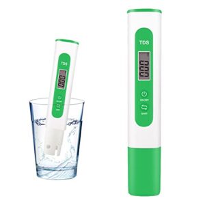 tds meter tester, tds water tester lcd pen quality with 0-9990 ppm measurement range portable for the aquaculture industry hospitals swimming pools household tap water quality testing