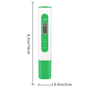 TDS Meter Tester, TDS Water Tester LCD Pen Quality with 0-9990 PPM Measurement Range Portable for The aquaculture Industry Hospitals Swimming Pools Household tap Water Quality Testing