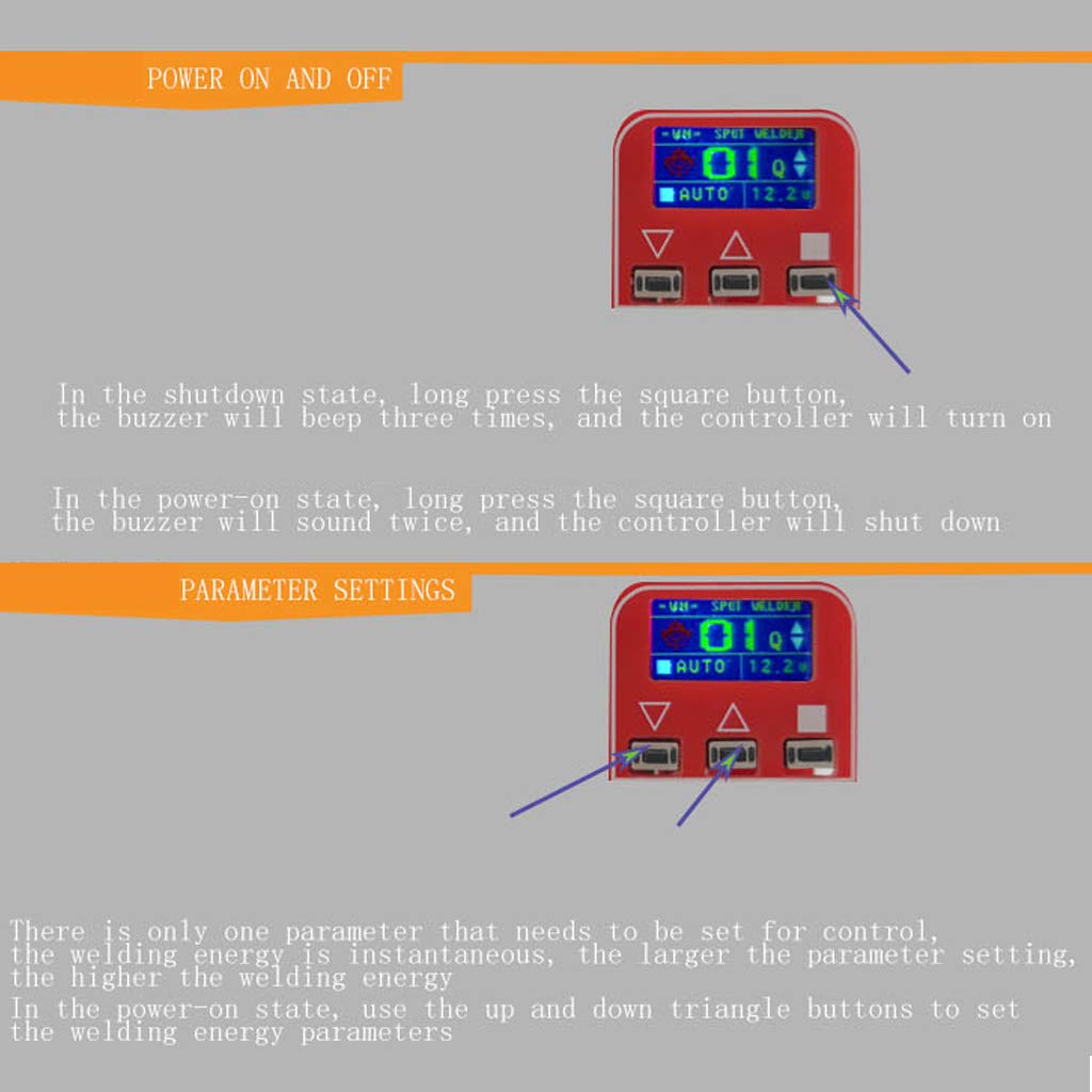 W-LOVE Portable Transistor DIY Mini Spot Welding Machine 18650 Lithium Battery LCD Display Screen Spot Welder 18650 Battery Transistor