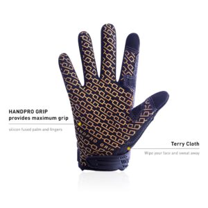 HANDLANDY Work Gloves with Grip for Men & Women, Mechanic Working Gloves Touchscreen, Flexible Thin Work Gloves (Medium, Grey)