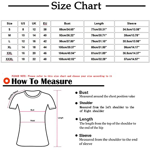 wodceeke Women's Half Sleeve Retro Geometry Print T-Shirt Round Neck Basic Tee Summer Casual Loose Blouse Tops (Black, XL)