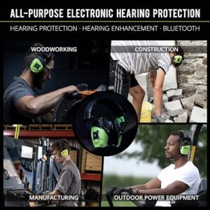 ISOtunes LINK Aware Bluetooth Earmuffs: Updated Audio Passthrough Hearing Protection, Bluetooth 5.0, Up to 20 Hour Battery, Boom Mic Compatible (Sold Separately)