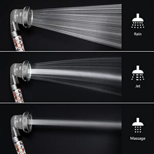 FATCAMEL Shower Head Filter for Hard Water,Shower Head High Pressure Water Saving Shower Head Handheld 3 Modes for a Novel Skin SPA Experience